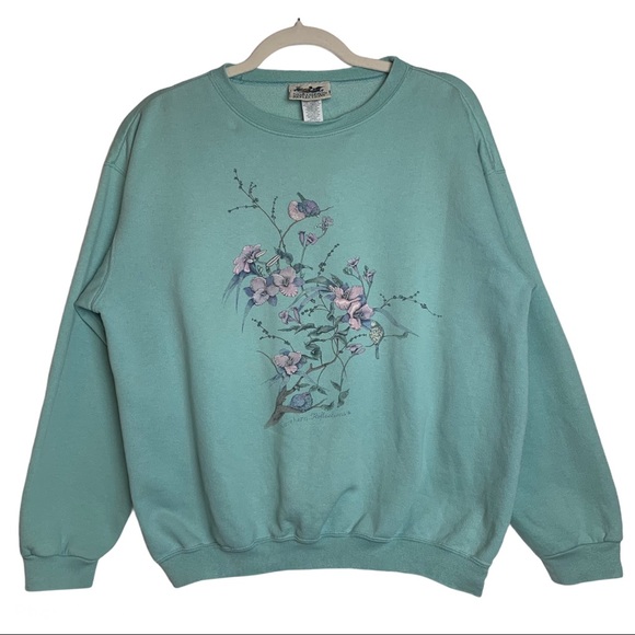 Vintage Sweaters - Vintage Grandma Sweater Cottagecore Floral M